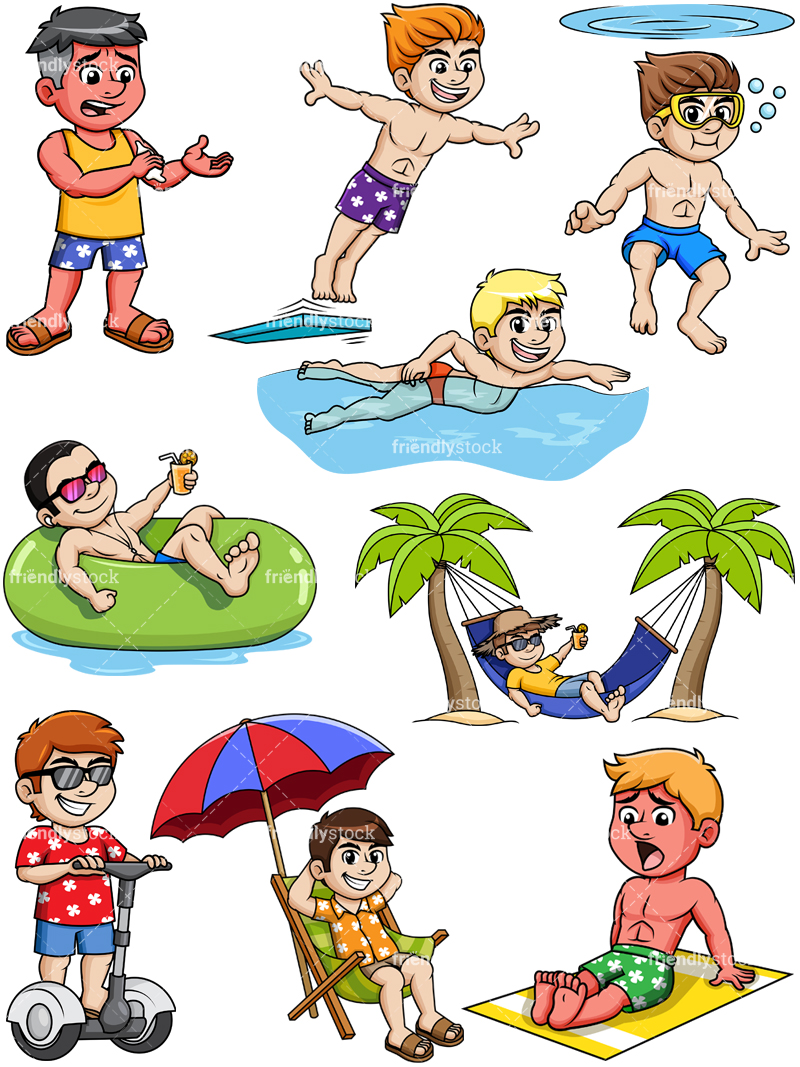 play cartoon cartoon summer resort